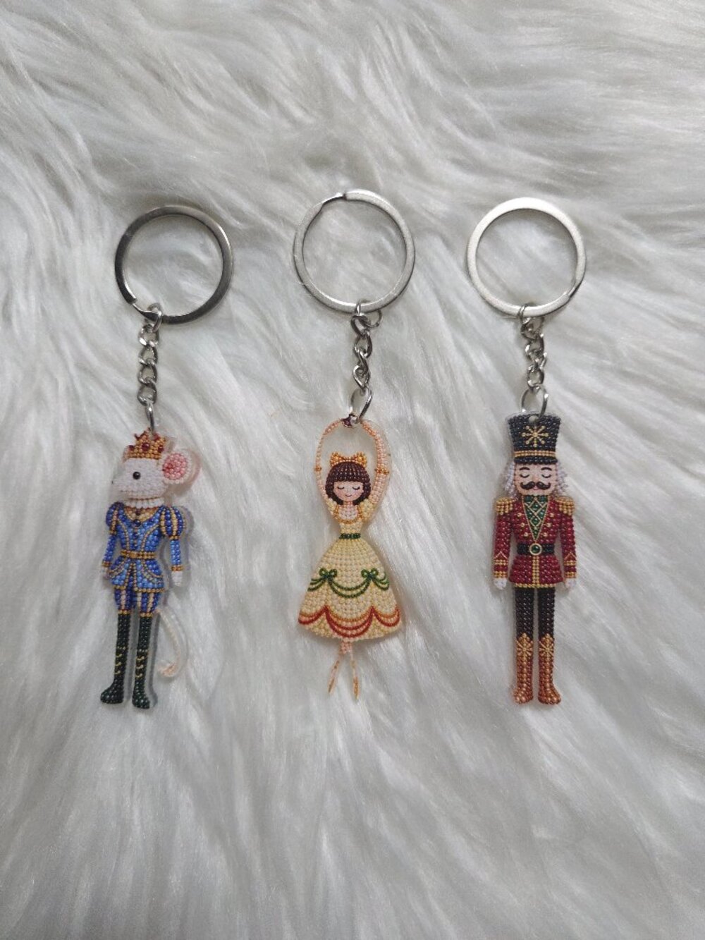 Nutcracker Ballet Theme Keychain Set